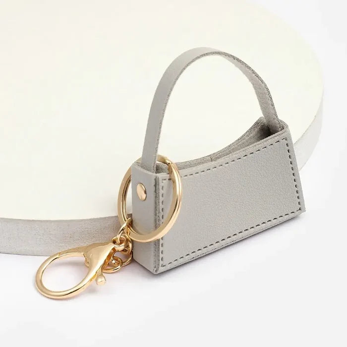1+1 Free Birkin Inspired Mini Hand Bag - Candy Color Bag Charm Keychain