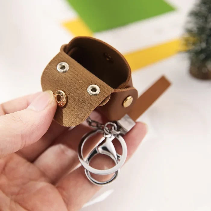 1+1 Free Birkin Inspired Mini Hand Bag - Cute Leather Bag Charm Keychain & Earphone Case