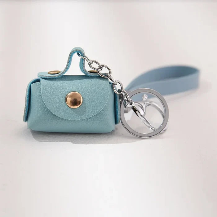 1+1 Free Birkin Inspired Mini Hand Bag - Cute Leather Bag Charm Keychain & Earphone Case