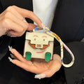 1+1 Free Birkin Inspired Mini Hand Bag - Tiny PU Leather Bag Charm