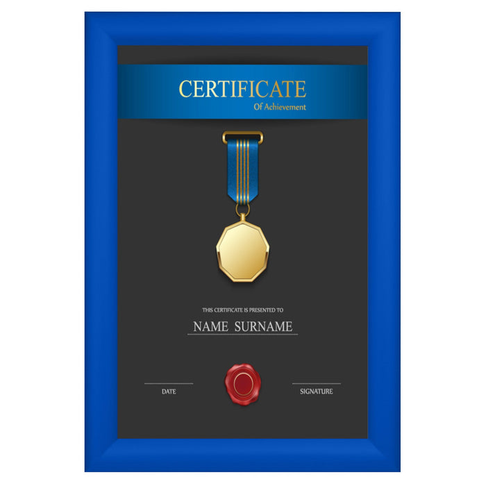 11x17 Blue SnapeZo® Snap Frame - 1.2" Profile