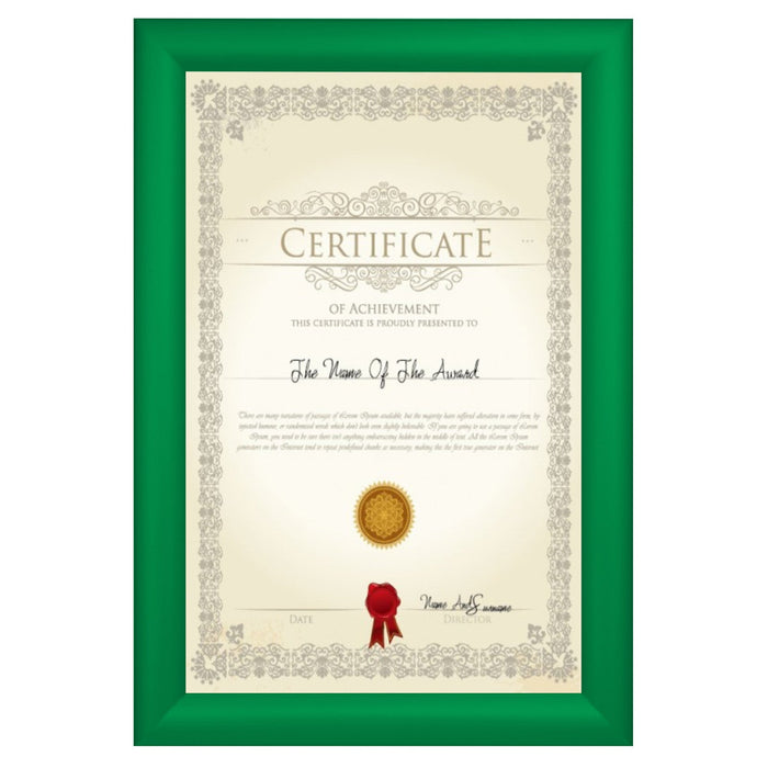 11x17 Light Green SnapeZo® Snap Frame - 1.2" Profile