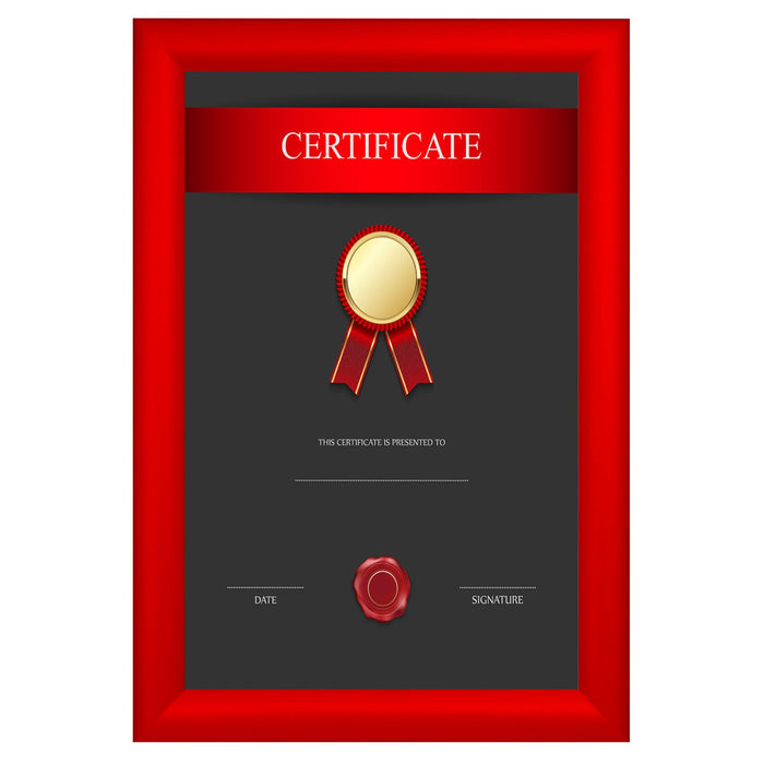 11x17 Red SnapeZo® Snap Frame - 1.2" Profile