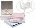2 Pack Cotton Cot Sheets - Fitted - (60x120CM) BW-111-233