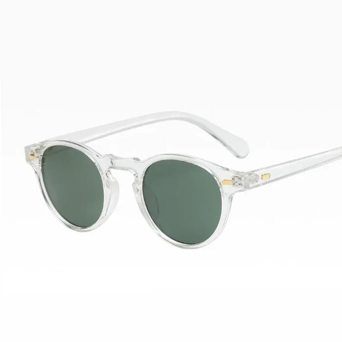 2025 Round Cat Eye Sunglasses Men Women Vintage Driving Shades Fashion Retro Oculos De Sol