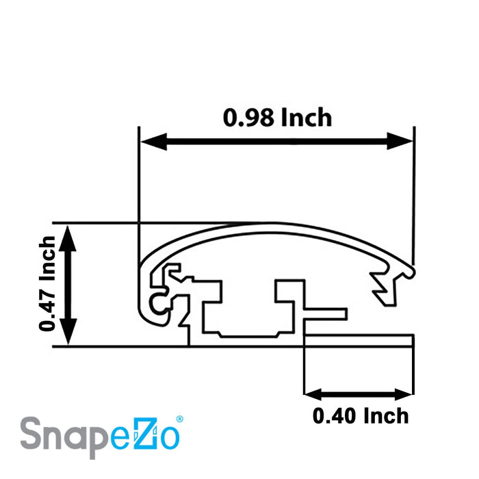 24x30 Light Wood SnapeZo® Snap Frame - 1 Inch Profile