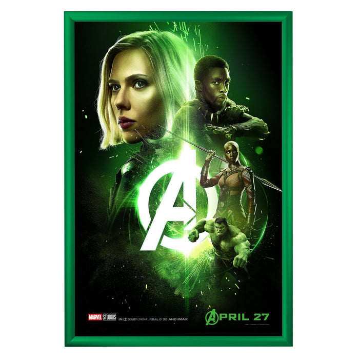 24x36 Light Green SnapeZo® Snap Frame - 1.2" Profile