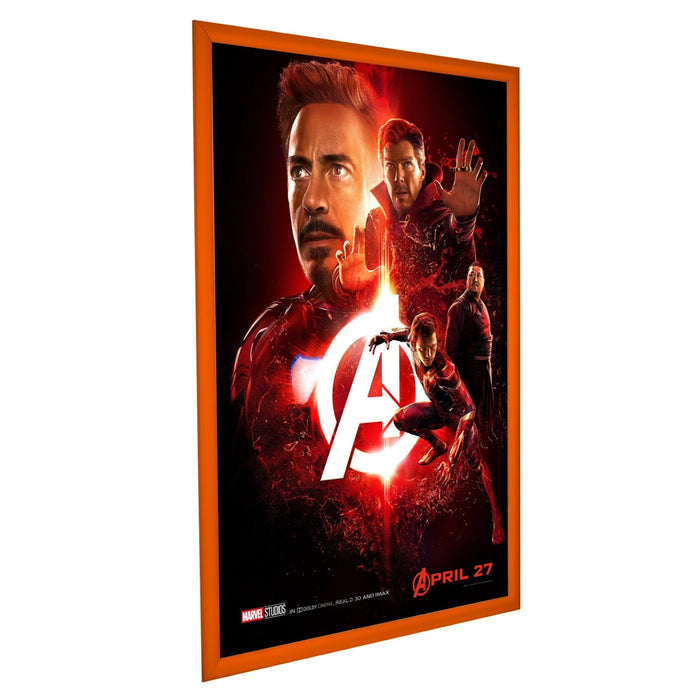 24x36 Orange SnapeZo® Snap Frame - 1.2" Profile