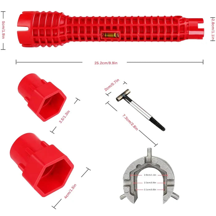 8 In 1 Multi-Purpose Magic Wrench for Home Tools - Plumbing & Faucet Installation Gadget