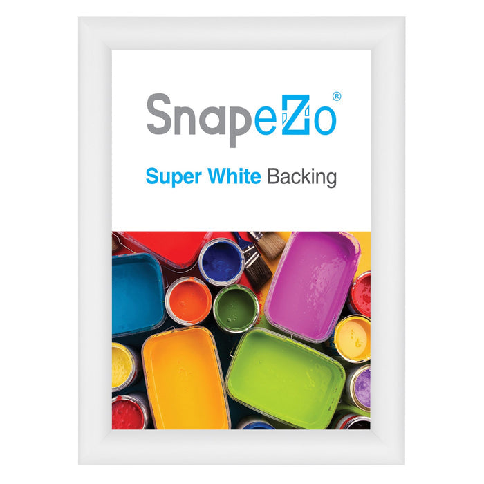 A4 White SnapeZo® Snap Frame - 1" Profile