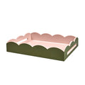 Addison Ross 17x13 Two Tone Scalloped Tray