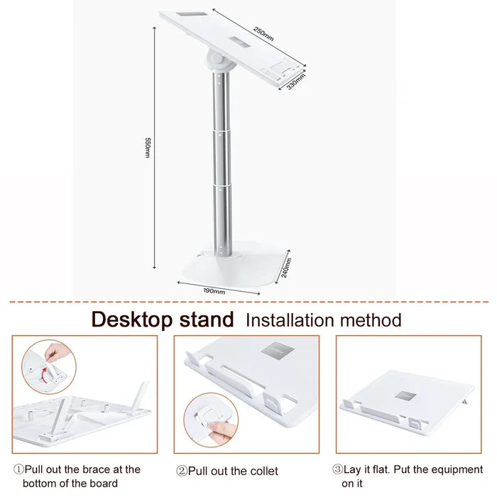 Adjustable Aluminum Laptop Stand & Accessories - Portable Cooling Bracket for MacBook, Tablet