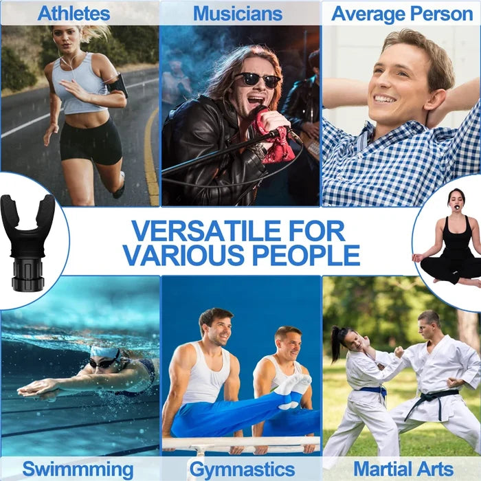 Adjustable Breathing Trainer - Fitness Equipment for Lung Capacity Improvement & Endurance