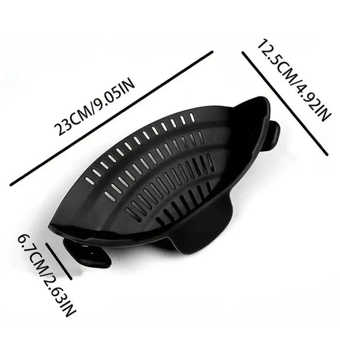 Adjustable Clip On Pot Strainer - 1pc Kitchen Strainer for Pans and Bowls