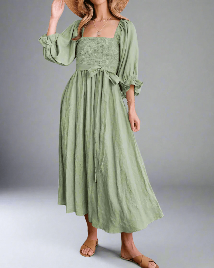 Airy Cotton Summer Dress for Women, Breathable and Versatile, Flattering Fit for Day or Night Wear-6