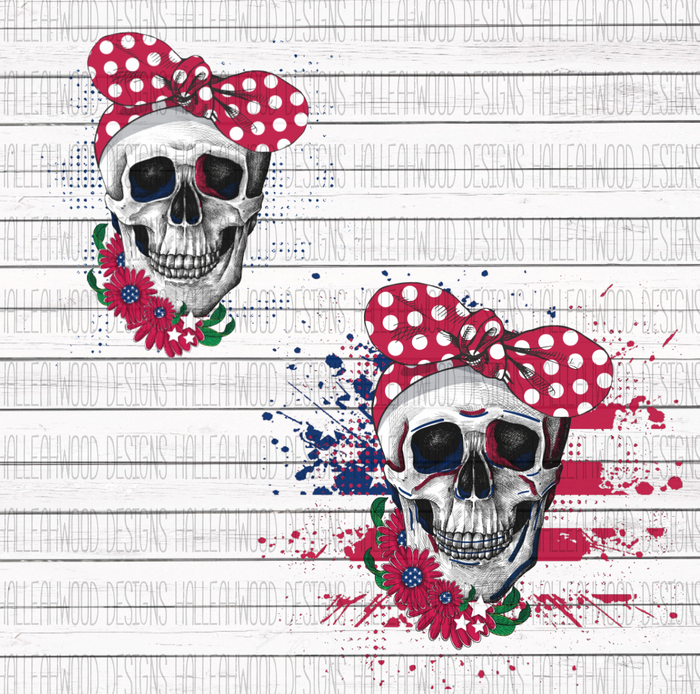 American Flag Skull