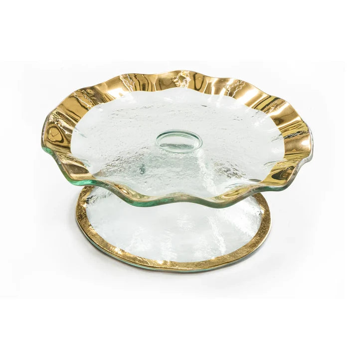 annieglass Ruffle Petit Four Stand