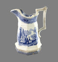 Antique Blue Transferware Creamer "Columbia" by W Adams & Sons England