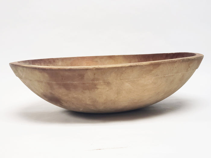 Antique Farmhouse Wooden Dough Bowl