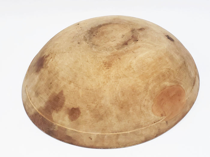 Antique Farmhouse Wooden Dough Bowl