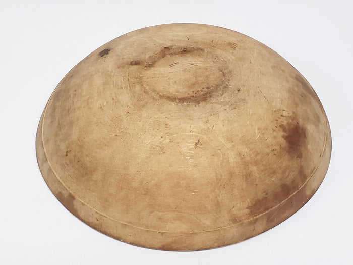 Antique Farmhouse Wooden Dough Bowl