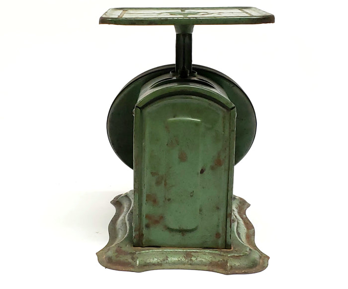 Antique Green Columbia Family Kitchen Scale Lander Frary & Clark Pat. 1907