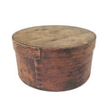 Antique Round Bentwood Pantry Box with Lid Nailed Lap Joints