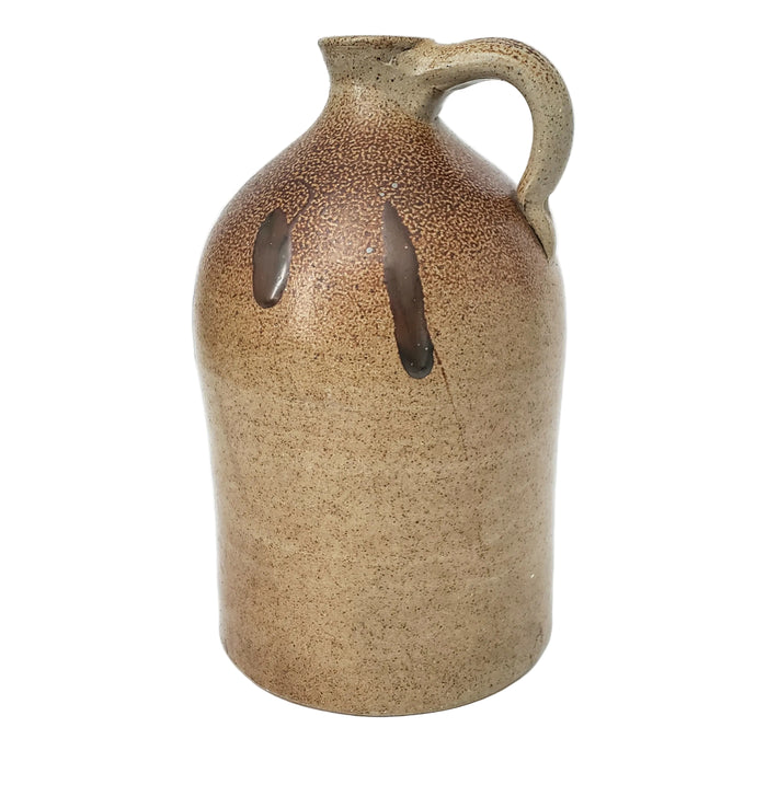 Antique Salt Glazed Stoneware Jug One Gallon Turkey Drippings