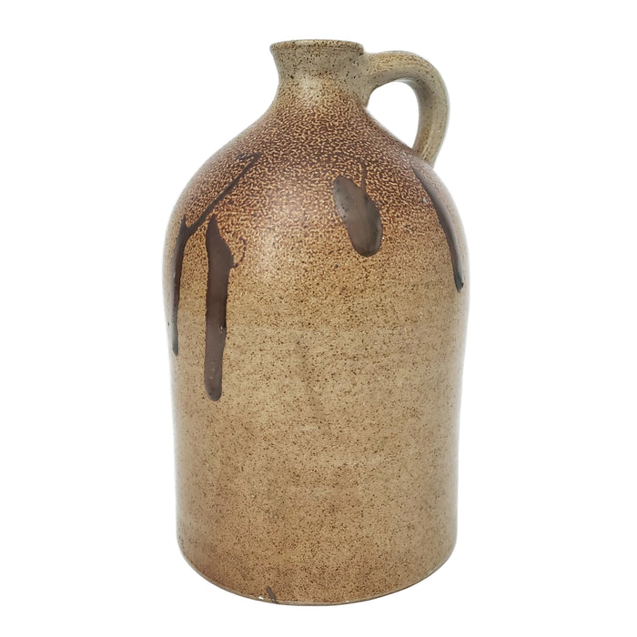 Antique Salt Glazed Stoneware Jug One Gallon Turkey Drippings