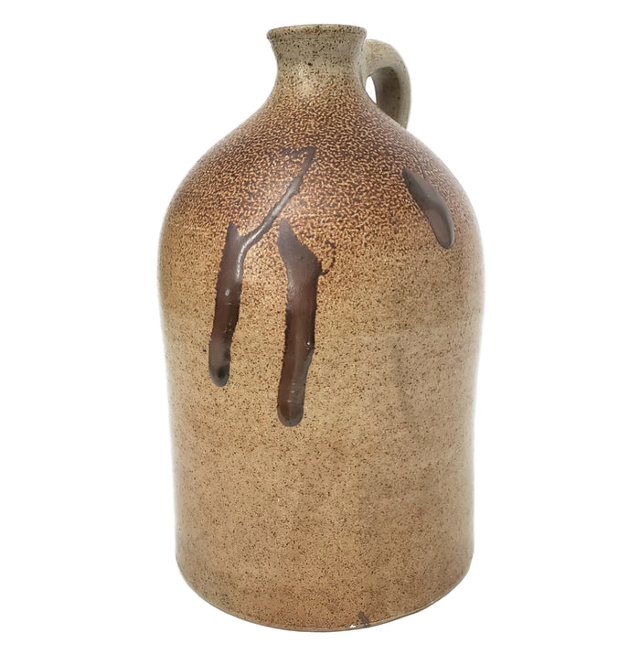 Antique Salt Glazed Stoneware Jug One Gallon Turkey Drippings