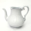 Antique White Ironstone Teapot 2 Quarts No Lid