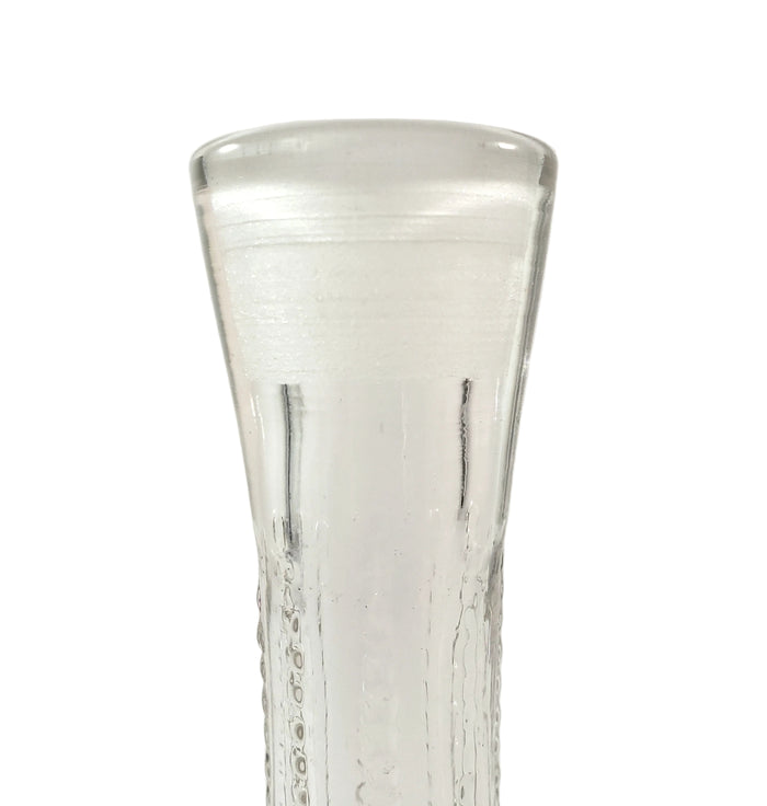 Art Deco Clear Glass BITTERS Decanters Collection of 3 Missing Stoppers Barware Decor