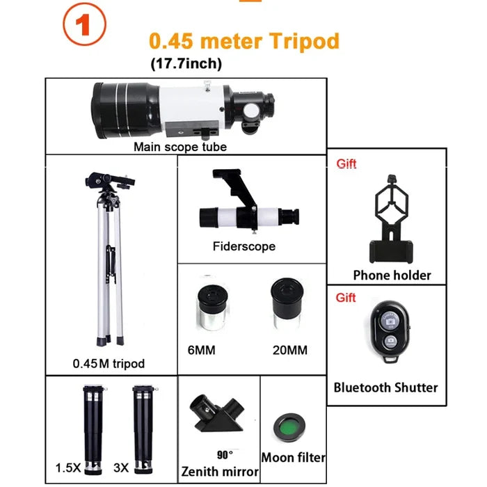 Astronomical Telescope Monocular 150X Zoom HD Night Vision For Moon And Star Viewing Holiday Gifts 2026