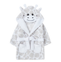 Baby Embossed All Over Print Zebra Hooded Dressing Gown (6-24 Months) (PK6) 18c539