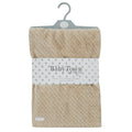 BABY TEXTURED PLUSH BLANKET-CARAMEL (75 x 90 cm) (PK6) 19C250