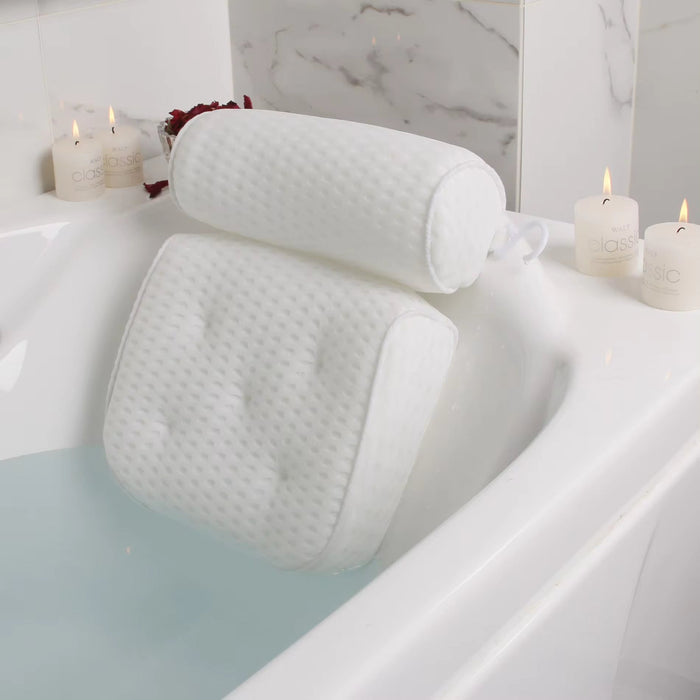Bath Pillow - Ergonomic Neck Support for Relaxing Soaks, Easy Clean & Durable