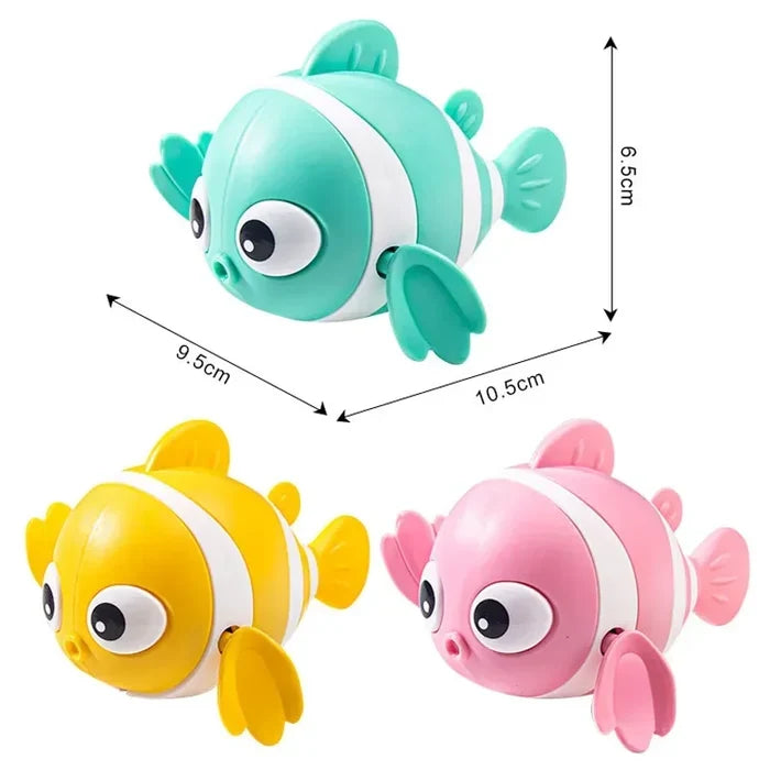 Bath Toys Cute Swimming Clown Fish for Toddlers Bathtub