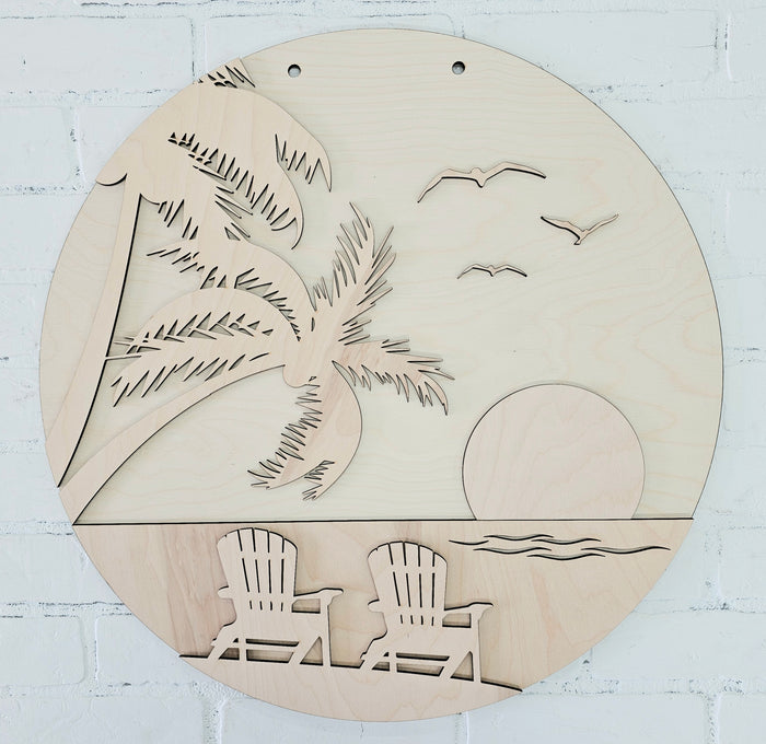 Beachy Sunset Door Hanger-wholesale