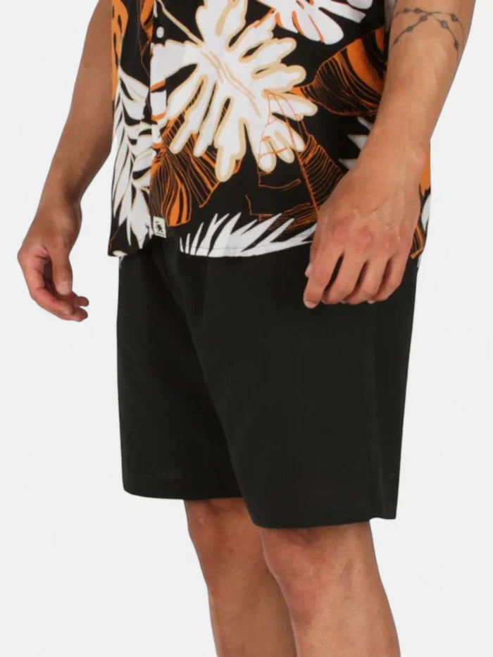 Bermuda Gotcha Trendy Lino Negro
