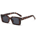 Kühn und vielseitig Damen Retro-Sonnenbrille – rechteckig, Leopardenmuster, für Sommer 2025 0
