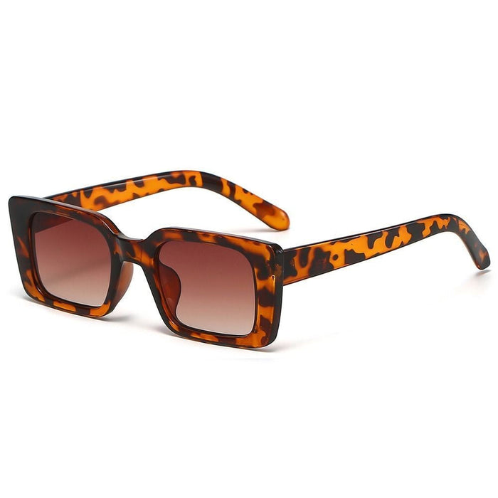 Kühn und vielseitig Damen Retro-Sonnenbrille – rechteckig, Leopardenmuster, für Sommer 2025 5