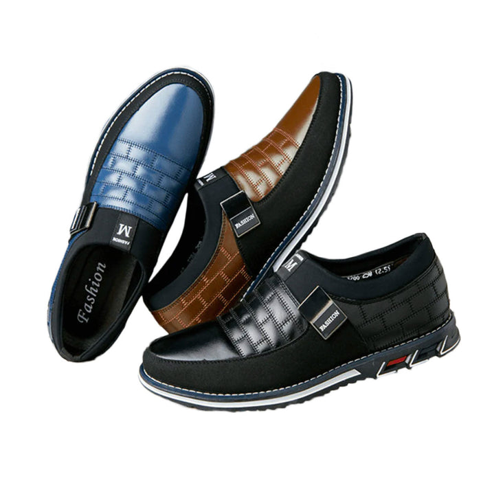 Breathable Leather Men's Shoes with Orthopedic Support, Soft Insole, and Versatile Design for All Occasions-1