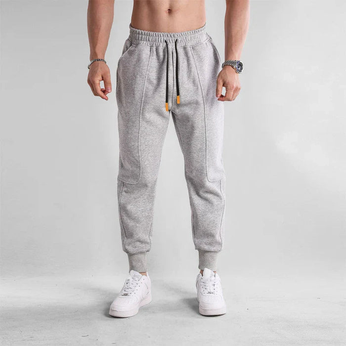 Breathable men's jogger pants – elastic waistband, cotton, for sports and leisure 3
