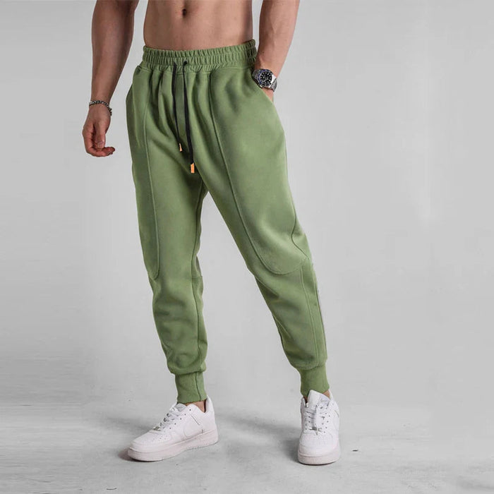 Breathable men's jogger pants – elastic waistband, cotton, for sports and leisure 4