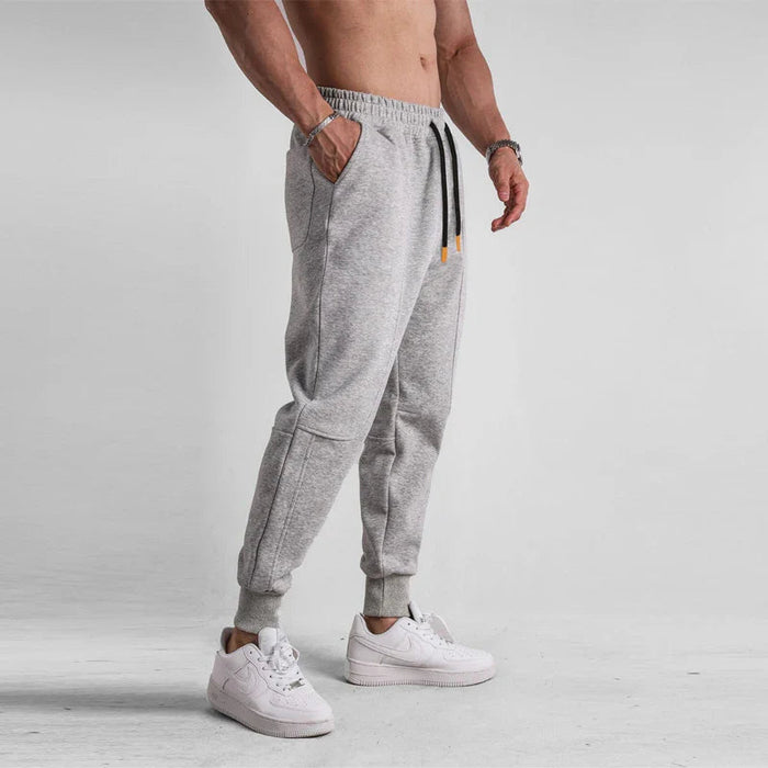 Breathable men's jogger pants – elastic waistband, cotton, for sports and leisure 6