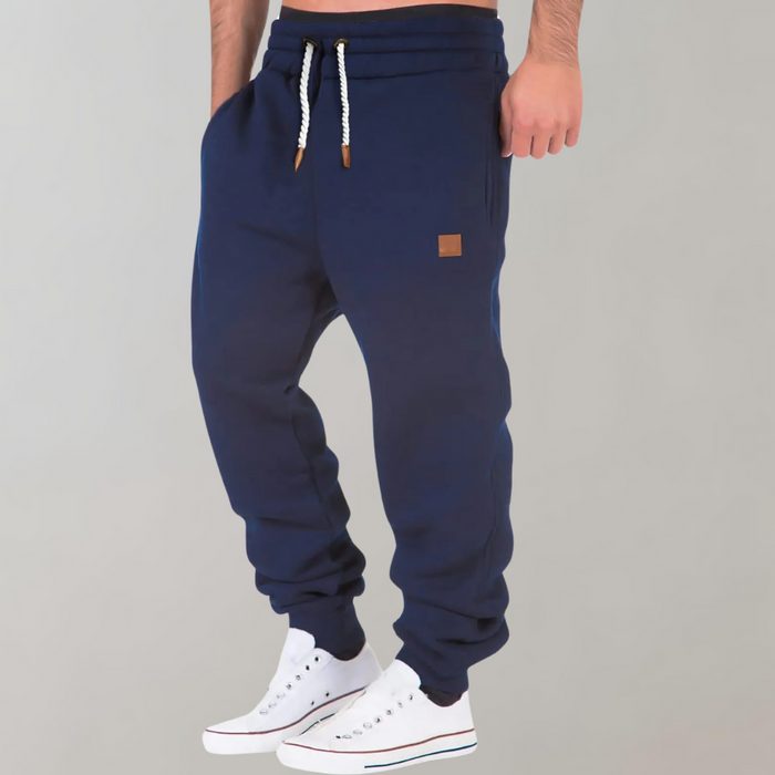 Breathable men's joggers – soft fabric, regular fit, for everyday wear 0
