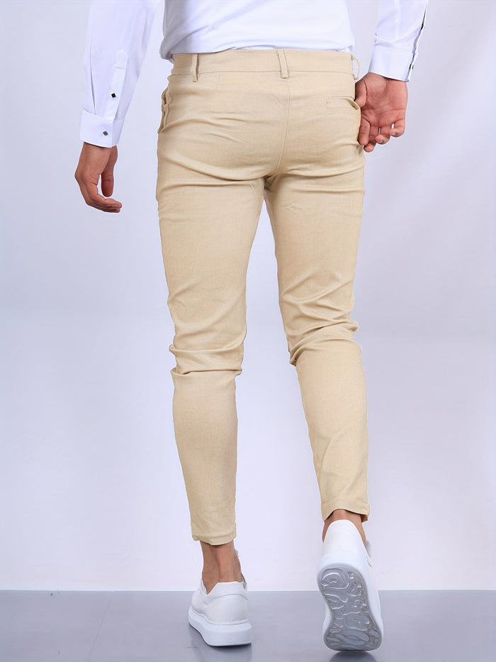 Atmungsaktive Herrenhose – Slim Fit, Baumwollmischung, für Büro und Freizeit 2