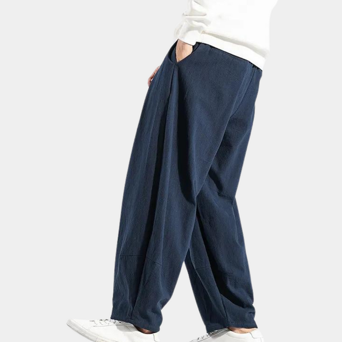 Bequeme Herren Sommerhose – lockere Passform, Baumwolle, für Freizeit und Büro 0
