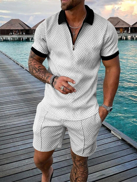 Atmungsaktives Herren Sommer-Set – leicht, schnell trocknend, für Sport und Freizeit 0