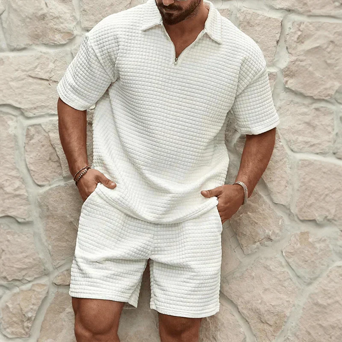 Atmungsaktives Herren T-Shirt Set – lässiger Schnitt, weiche Baumwolle, für Sommeraktivitäten 0